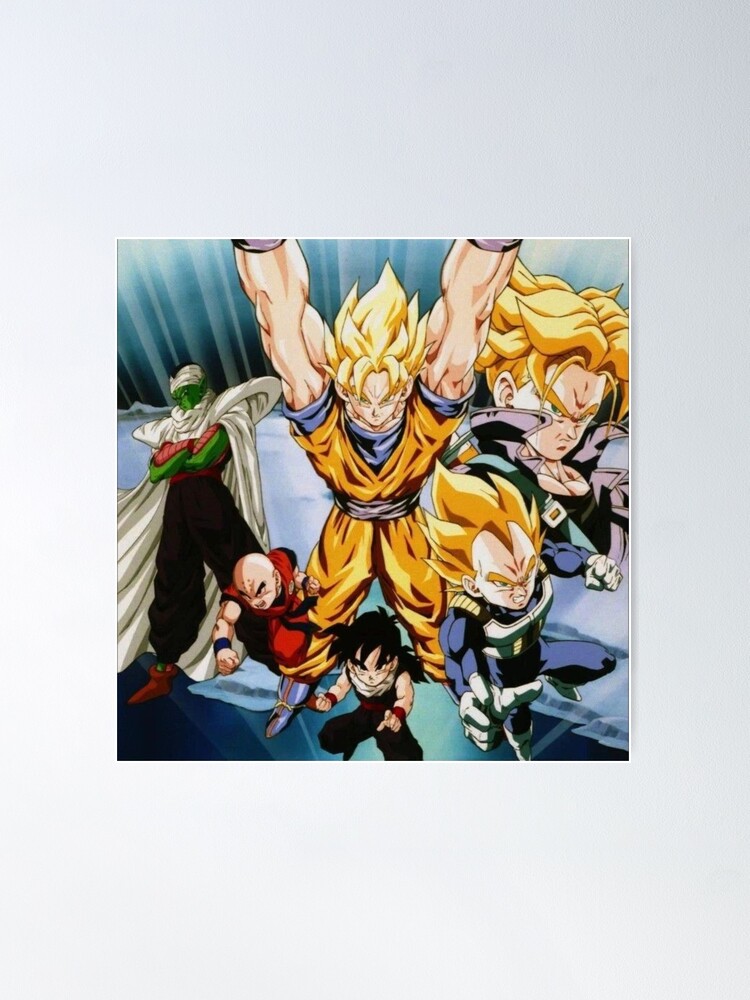 Evolution of Goku vs Vegeta Poster, Wall Art, Dragon Ball Super, DBZ GT, NEW