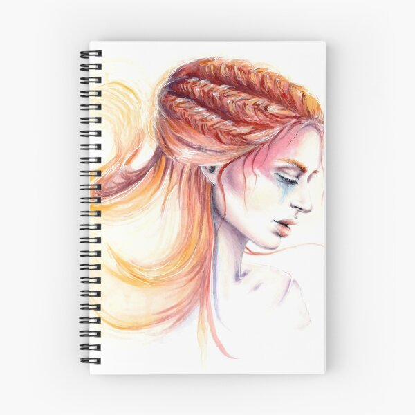 Item preview, Watercolour and gouache painting "Elda" Fire element designed and sold by Alicia Nilsson.