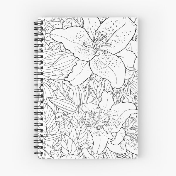 Item preview, Hibiscus Flowers and Leaves Line work designed and sold by sarahsshop-.