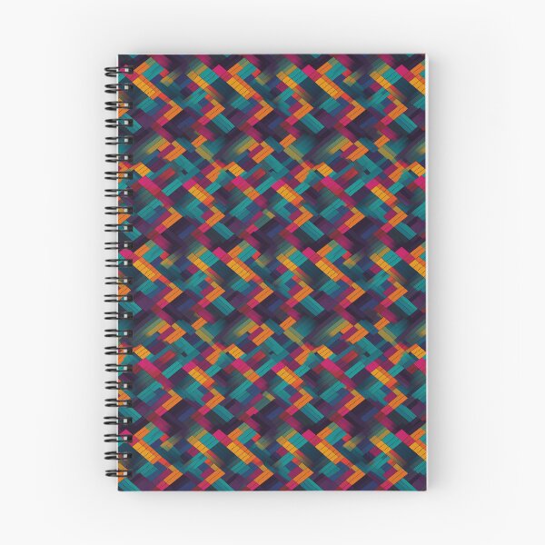 Aperçu de l'œuvre Rythme arc-en-ciel rétro créée et vendue par PixelPatchwork.