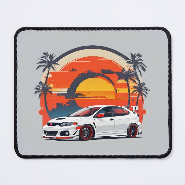 Item preview, Ai Generated Retro JDM Honda Civic Type R designed and sold by AiArtMerch.