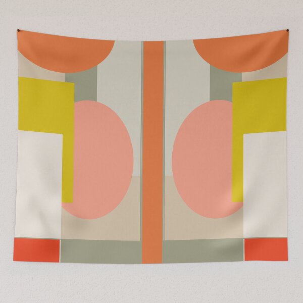 Item preview, vintage abstract with pastel colors designed and sold by azet-art.