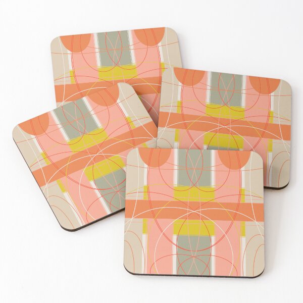Item preview, vintage abstract with pastel colors designed and sold by azet-art.