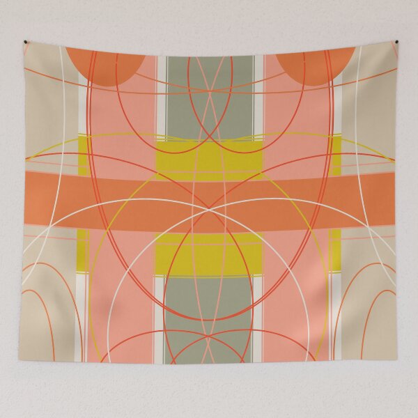 Item preview, vintage abstract with pastel colors designed and sold by azet-art.