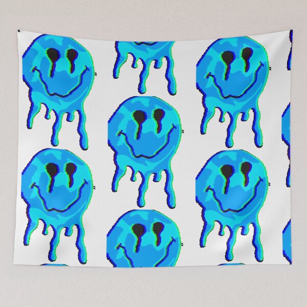 Item preview, Melting Smiley Face Blue Active  designed and sold by kilpatrickgeral.