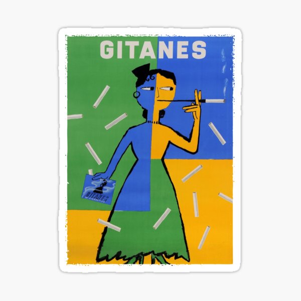 GITANES CIGARETTES Sticker