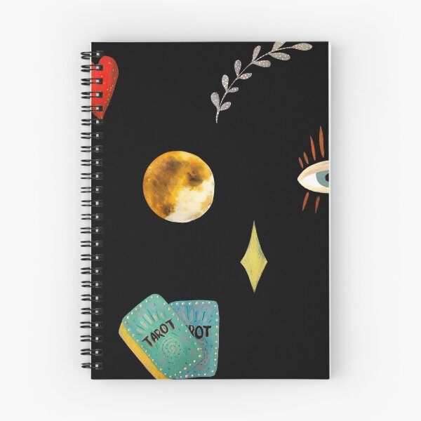 Item preview, Eye heart esoteric mystic black pattern watercolor designed and sold by Yana Mustafina | Boho Soulful Designs.