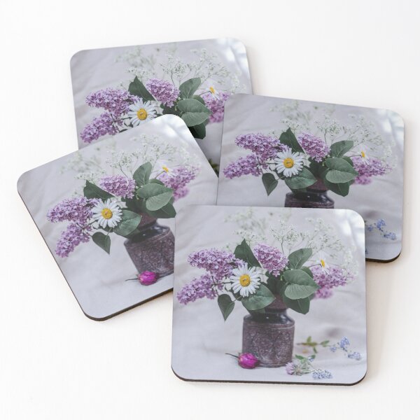 Item preview, Lilac, daisies and cow parsley still-life designed and sold by halfoften.