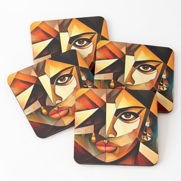 Item preview, Portrait of a young woman cubism designed and sold by ElliOzy.