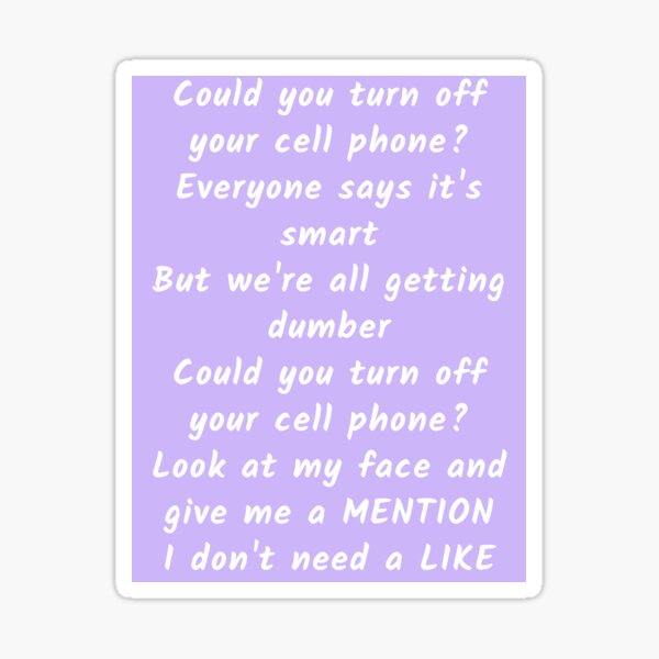 "핸드폰 좀 꺼줄래 (Haendeupon jom kkeojullae / Can You Turn Off Your Phone