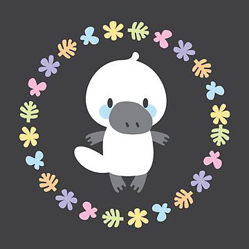 Artwork thumbnail, Cute white platypus by Petits Pixels