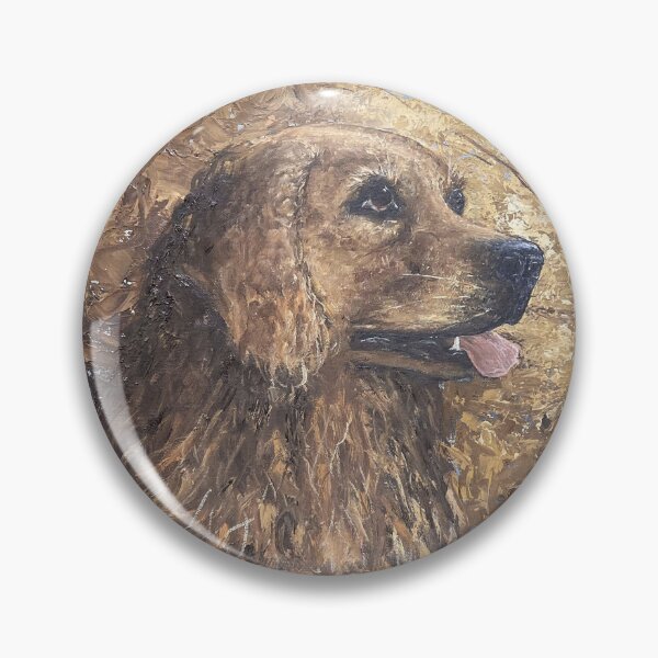 Aperçu de l'œuvre Golden Retriever Huile sur Toile Vintage Artwork créée et vendue par GalleryDigitals.