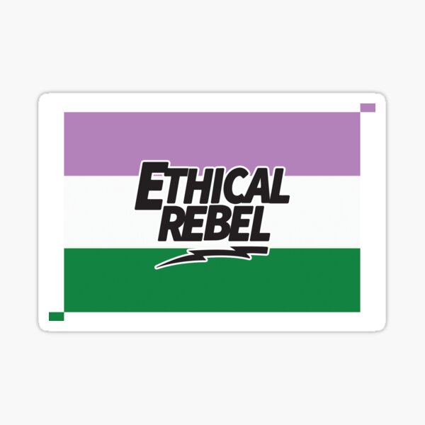 Gender Queer Ethical Rebel Sticker