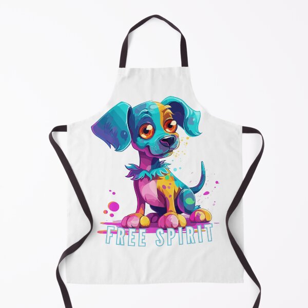 Item preview, Free Spirit Tee: Puppy Synthwave Graffiti Kids T-Shirt Design designed and sold by CozyCanvasCrew.