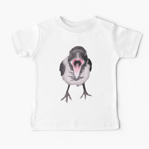 Young Hooded Crow with Attitude Baby T-Shirt