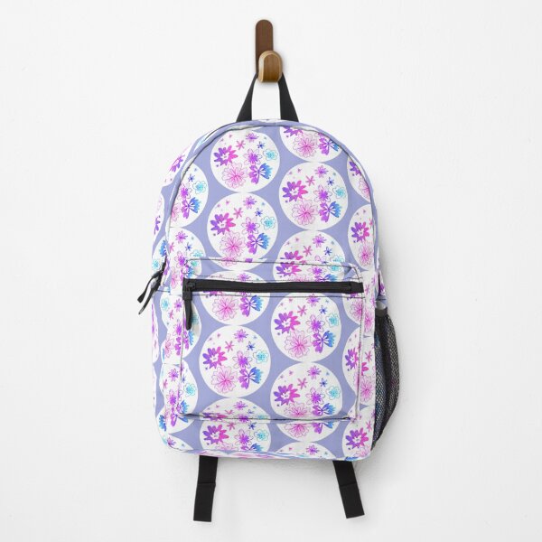 Item preview, Pastel blue violet marker floral painting pattern | Light blue purple marker flowers drawing pattern designed and sold by lausn.