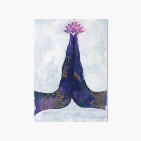 Item preview, Anjali Mudra - hand mudra, yoga, lotus flower designed and sold by ArtbyMonica.