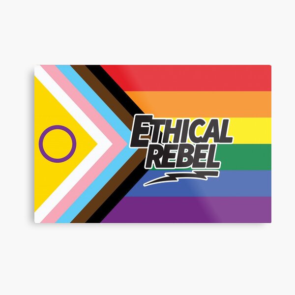 Intersex Inclusive Ethical Rebel Metal Print