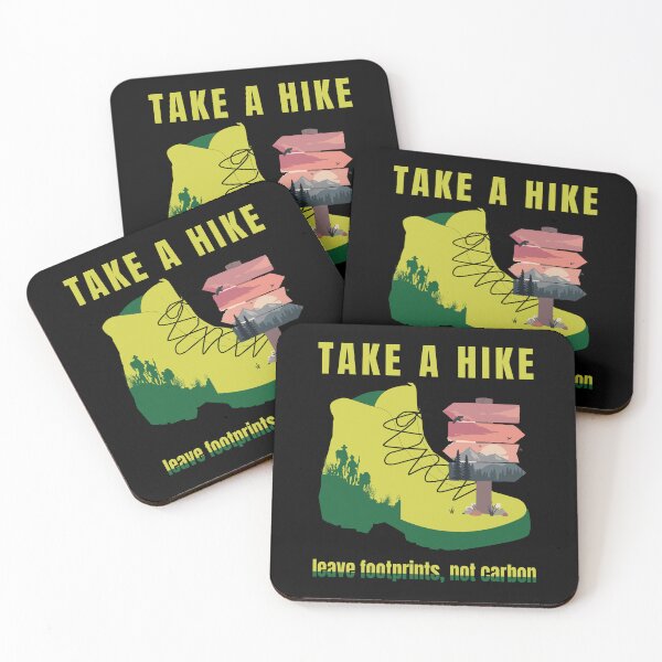 Item preview, TAKE A HIKE  LEAVE FOOTPRINTS NOT CARBON designed and sold by al21ex.