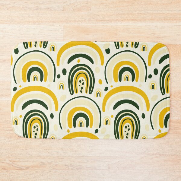 Item preview, Modern rainbow-style seamless pattern in green and yellow designed and sold by Acim0.
