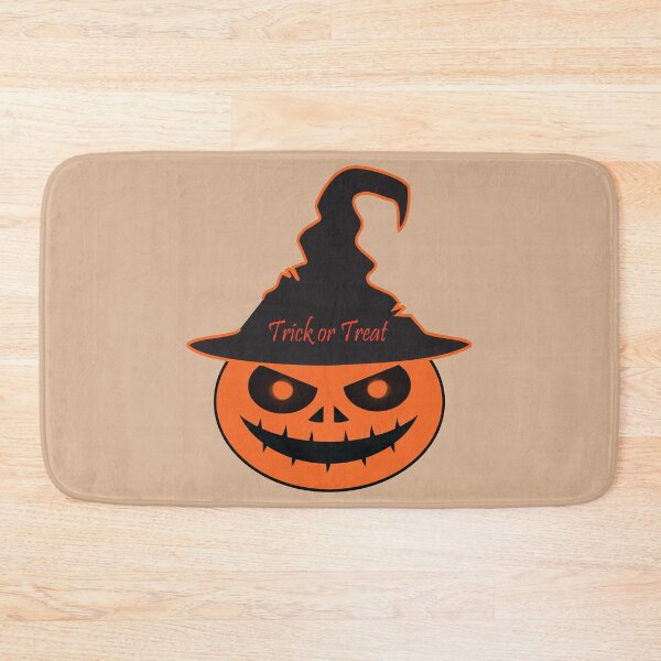 Artikelvorschau, Scary pumpkin face wearing a halloween hat entworfen und verkauft von Donutlovers.