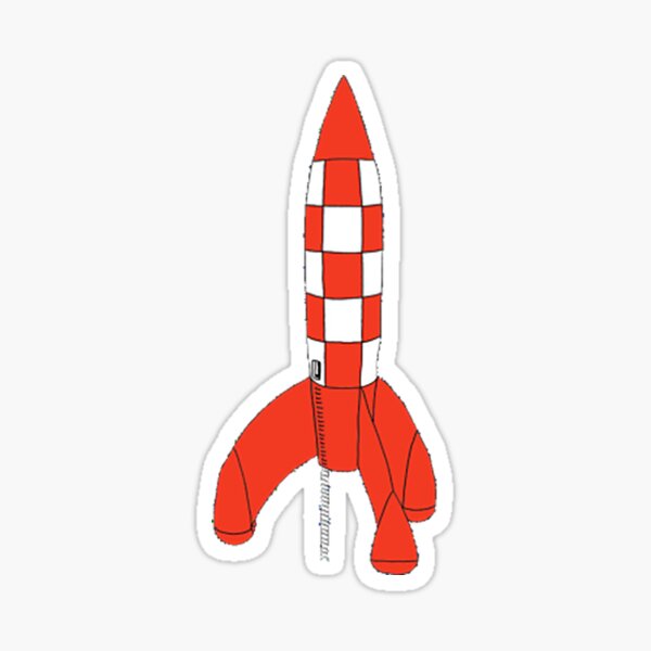Tintin Style Rocket 
