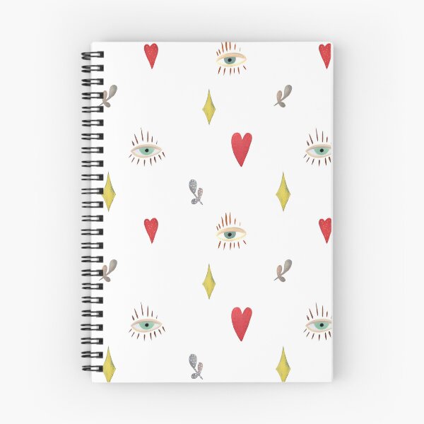 Item preview, Eye heart esoteric mystic sign watercolor pattern designed and sold by Yana Mustafina | Boho Soulful Designs.