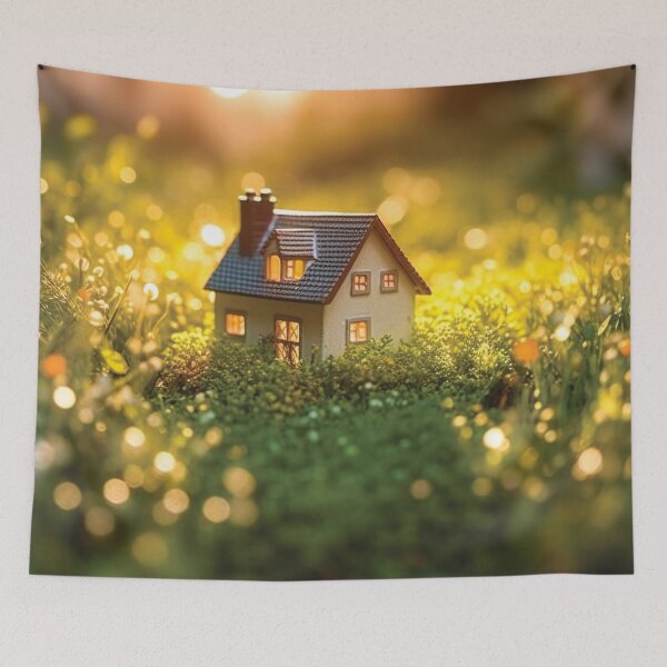 Item preview, Cute Tiny House In Nature designed and sold by AdrianGrosu.