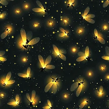 Artwork thumbnail, Fireflies Pattern by FlowFlex