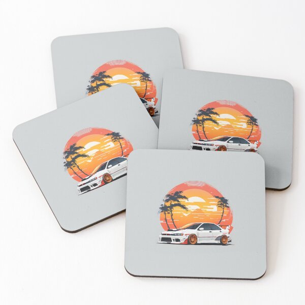 Artikelvorschau, Ai Generated Retro JDM Mitsubishi Lancer Evolution entworfen und verkauft von AiArtMerch.