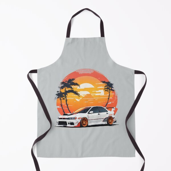 Item preview, Ai Generated Retro JDM Mitsubishi Lancer Evolution designed and sold by AiArtMerch.