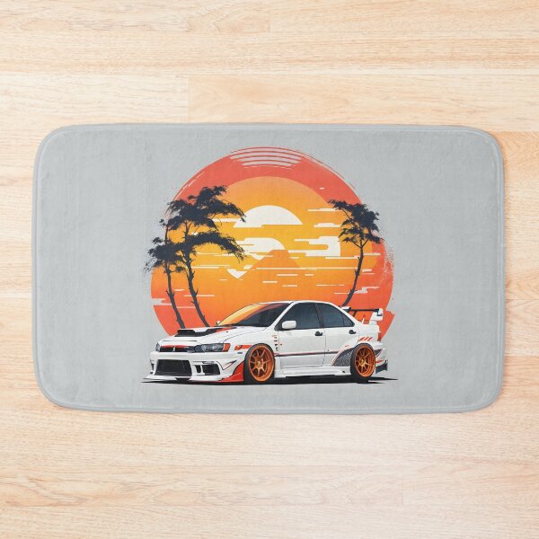 Artikelvorschau, Ai Generated Retro JDM Mitsubishi Lancer Evolution entworfen und verkauft von AiArtMerch.