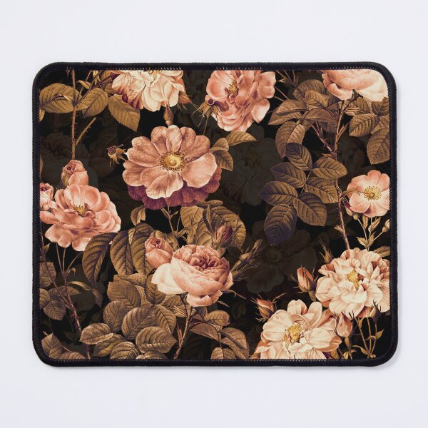 Item preview, The Most Famous Roses In The World By Redouté Sepia And Black Botanical Night Garden Nightgarden designed and sold by UtArt.