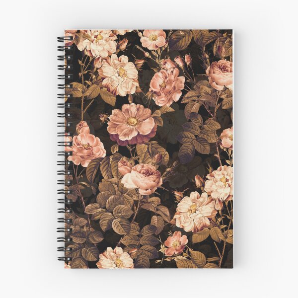 Item preview, The Most Famous Roses In The World By Redouté Sepia And Black Botanical Night Garden Nightgarden designed and sold by UtArt.