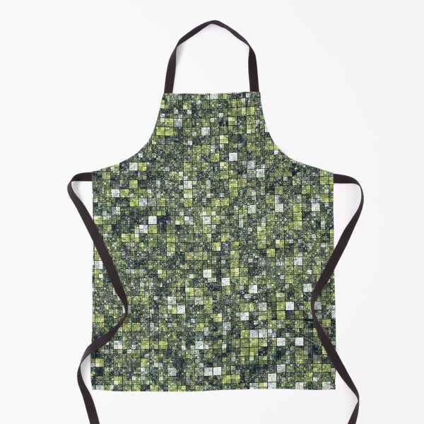 Item preview, Abstract Tiny Check Pattern in Black Green and White designed and sold by Trevor Hirst.