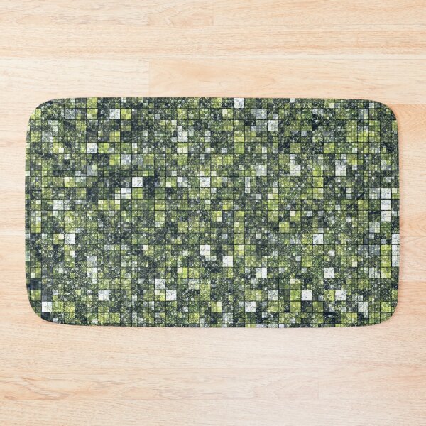 Artikelvorschau, Abstract Tiny Check Pattern in Black Green and White entworfen und verkauft von Trevor Hirst.