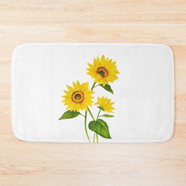 Item preview, Three Sunflowers Watercolor designed and sold by ug-atelier.