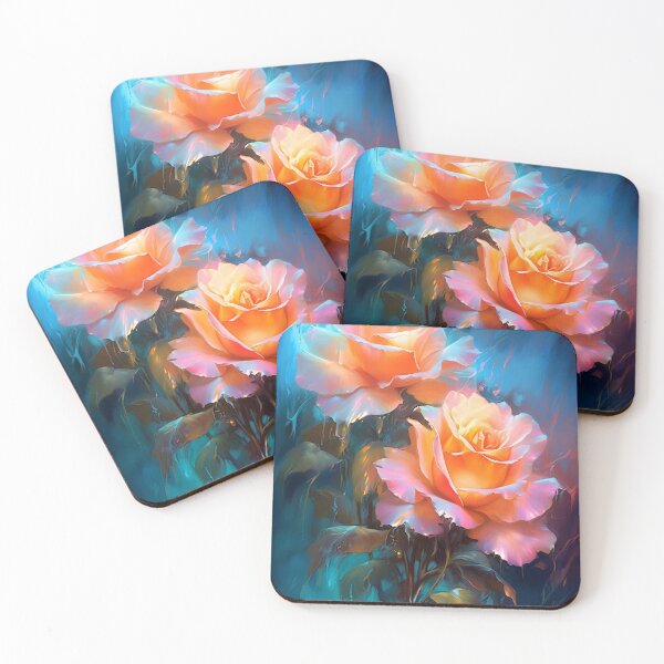 Item preview, Glowing Roses painting 3 designed and sold by Art by Lilia.