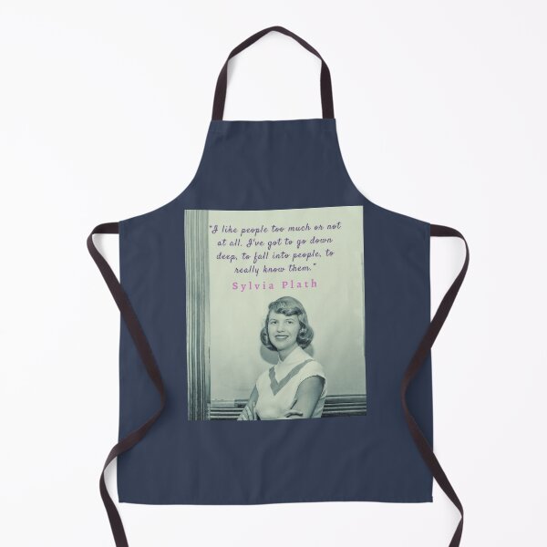 Item preview, Sylvia Plath portrait and quote: I like people too much or not at all. designed and sold by artbleed.