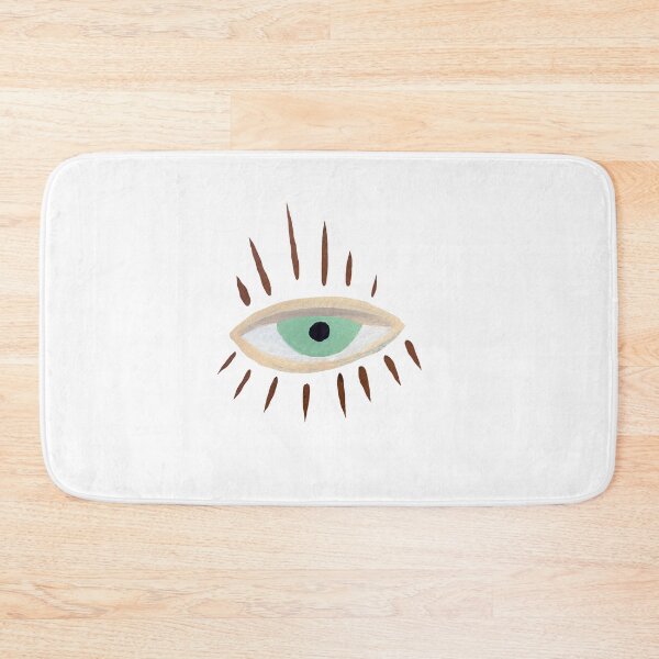 Item preview, Eye green mystic esoteric symbol watercolor sketch designed and sold by Yana Mustafina | Boho Soulful Designs.