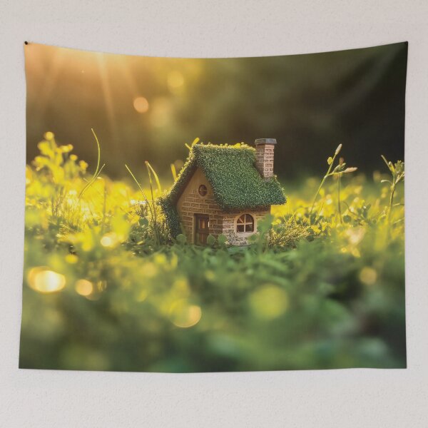 Item preview, Cute Tiny House In Nature designed and sold by AdrianGrosu.