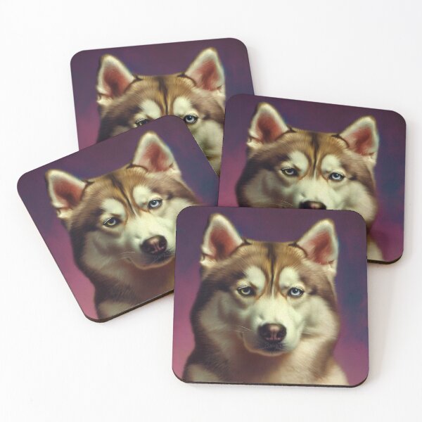 Item preview, Magenta Renaissance: The Mysterious Siberian Husky designed and sold by StyleSyndicatio.