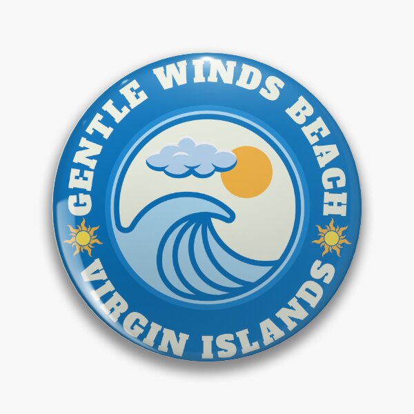 Item preview, Gentle Winds Beach St Croix Virgin Islands - Summer Destination Vintage Logo designed and sold by Vintage-TM.