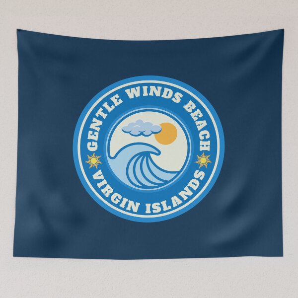 Item preview, Gentle Winds Beach St Croix Virgin Islands - Summer Destination Vintage Logo designed and sold by Vintage-TM.