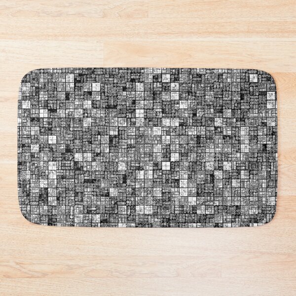 Artikelvorschau, Complex Tiny Check Pattern in Pen and Ink Black and White entworfen und verkauft von Trevor Hirst.