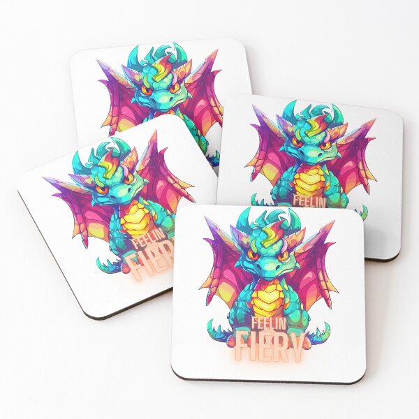Item preview, Feelin' Fiery Tee: Dragon Synthwave Graffiti Kids T-Shirt Design designed and sold by CozyCanvasCrew.