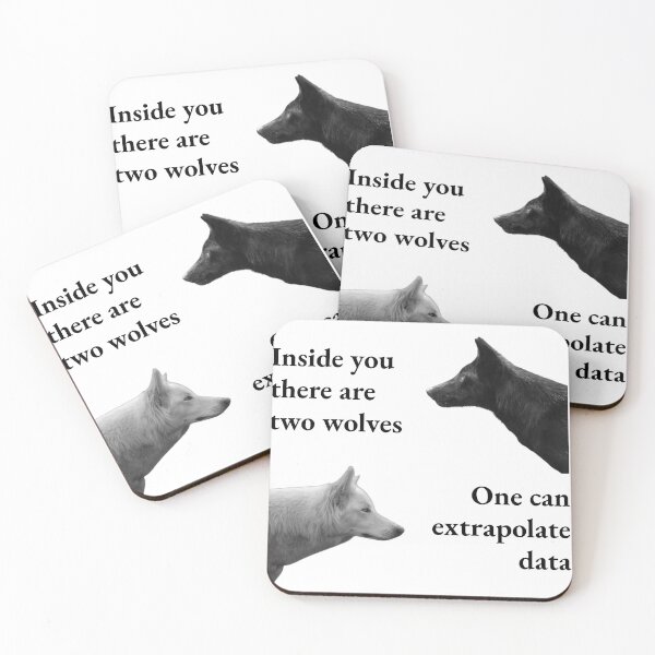 Item preview, Inside You There Are Two Wolves Extrapolating Data designed and sold by AntiPolitical.