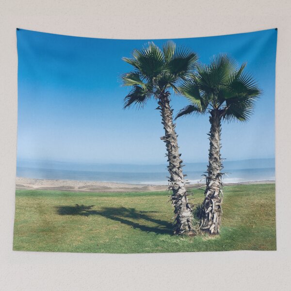 Aperçu de l'œuvre Atlantic ocean view and a palm tree créée et vendue par Donutlovers.