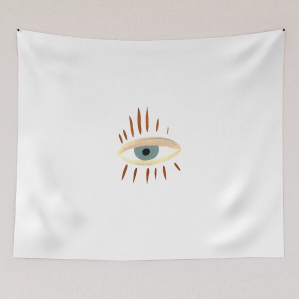 Item preview, Eye mystic esoteric symbol sign watercolor sketch designed and sold by Yana Mustafina | Boho Soulful Designs.