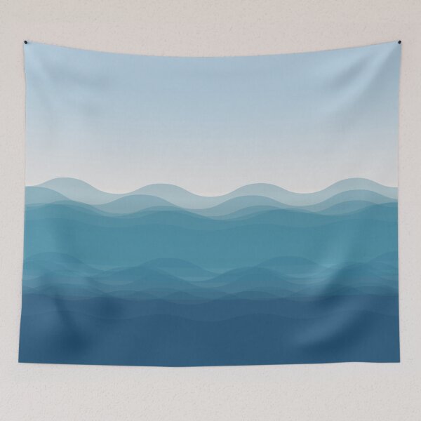 Artikelvorschau, Big blue waves seamless pattern : entworfen und verkauft von Donutlovers.